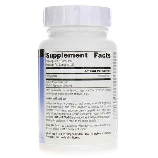 Serrapeptase Whole Body Systemic Enzyme, SNN
